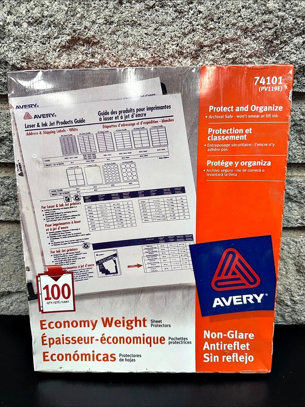 Avery Economy Weight Sheet Protectors 100-Pack